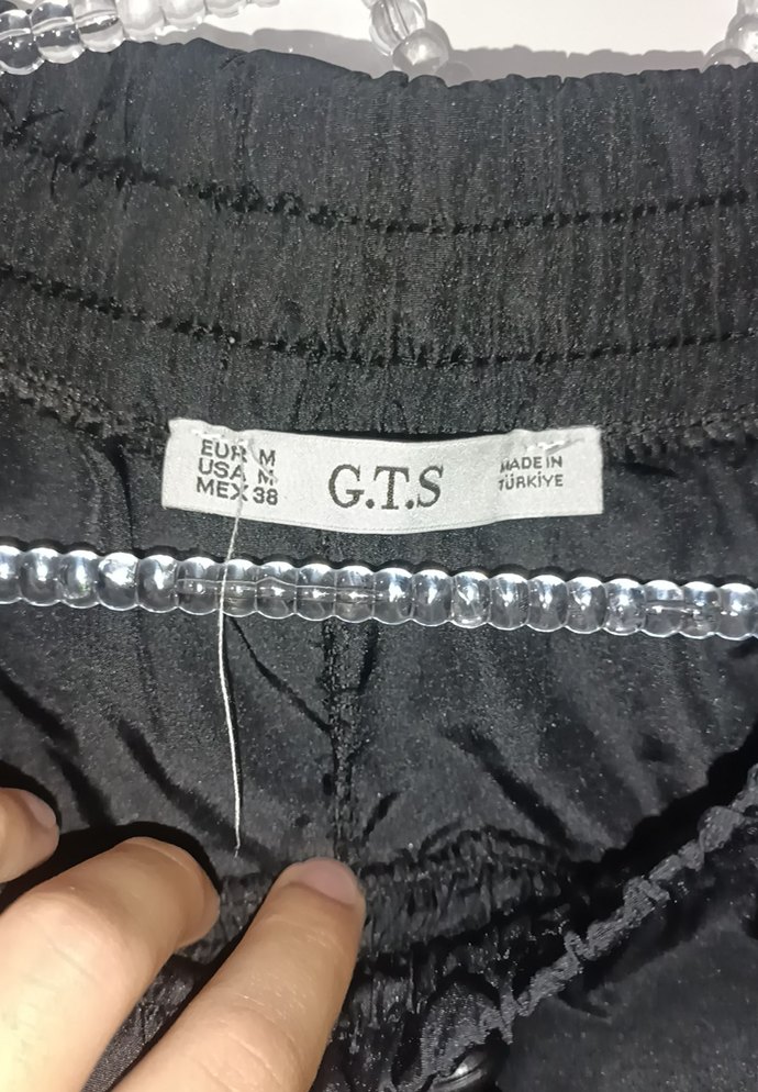 Siyah Kemerli Rahat Kadın Pantolon - Görsel 3