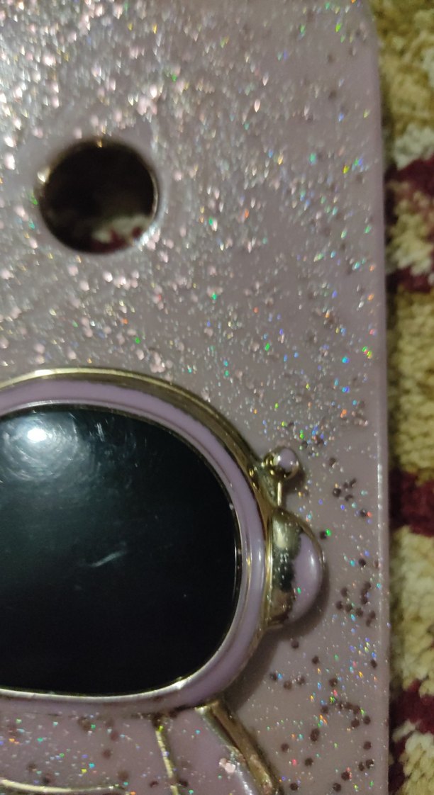 Pembe Parıltılı Astronot Telefon Kılıfı - Görsel 2