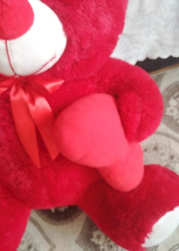  Beden Kırmızı Peluş Oyuncak Ayı