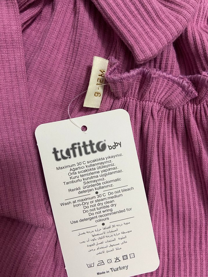 Kız Çocuk Nakışlı Bohem Triko Elbise - Görsel 2