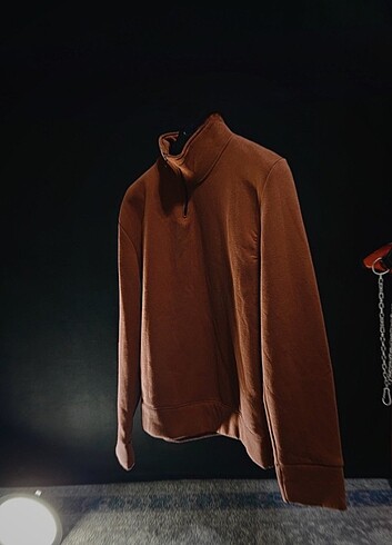 Yarım Fermuarlı Polar Sweatshirt