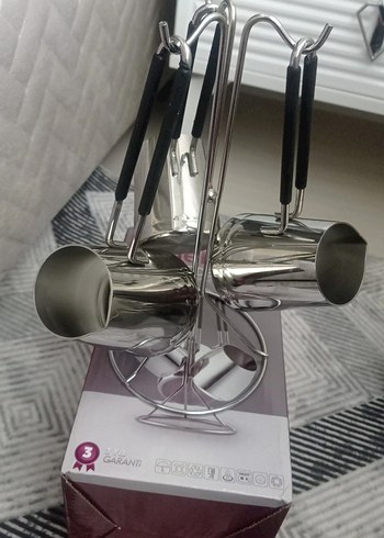 Diğer Nehir Modern 4 Parça Paslanmaz Cezve Seti