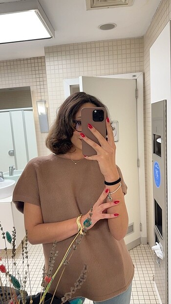Zara Zara kahverengi top