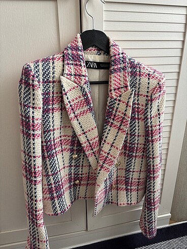 Zara kruvaze blazer ceket