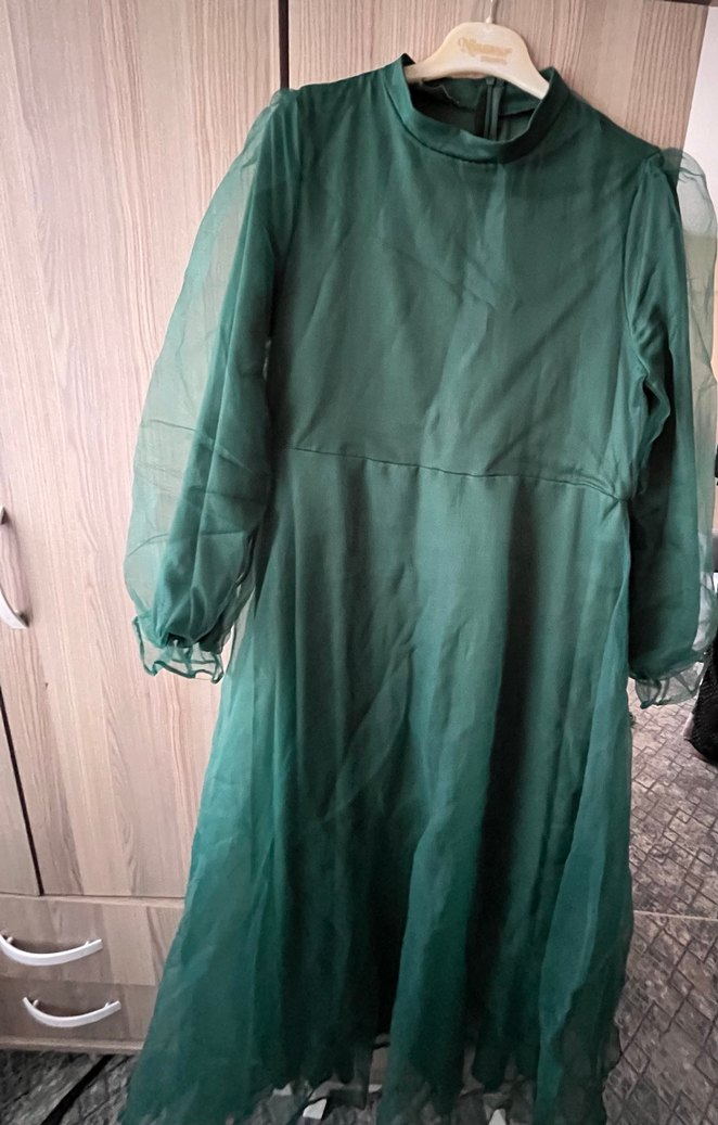 Bohem Tarzı Turkuaz Fon Perde - Görsel 3