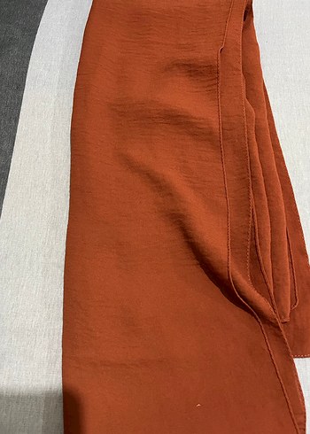 Kiremit rengi kadın şal - Görsel 3