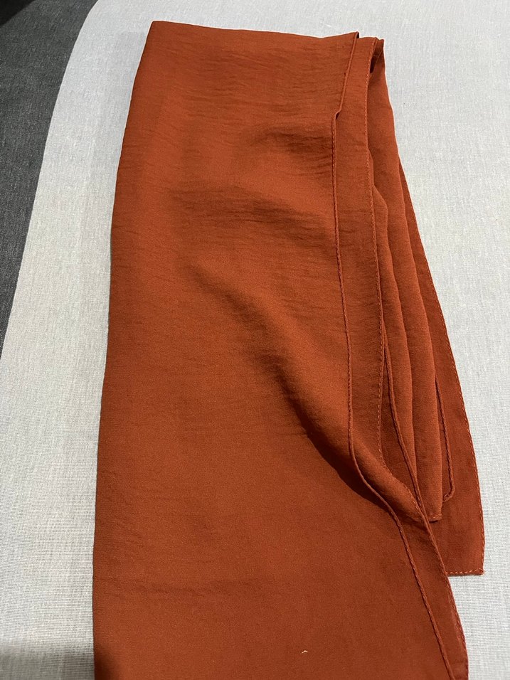 Kiremit rengi kadın şal - Görsel 2