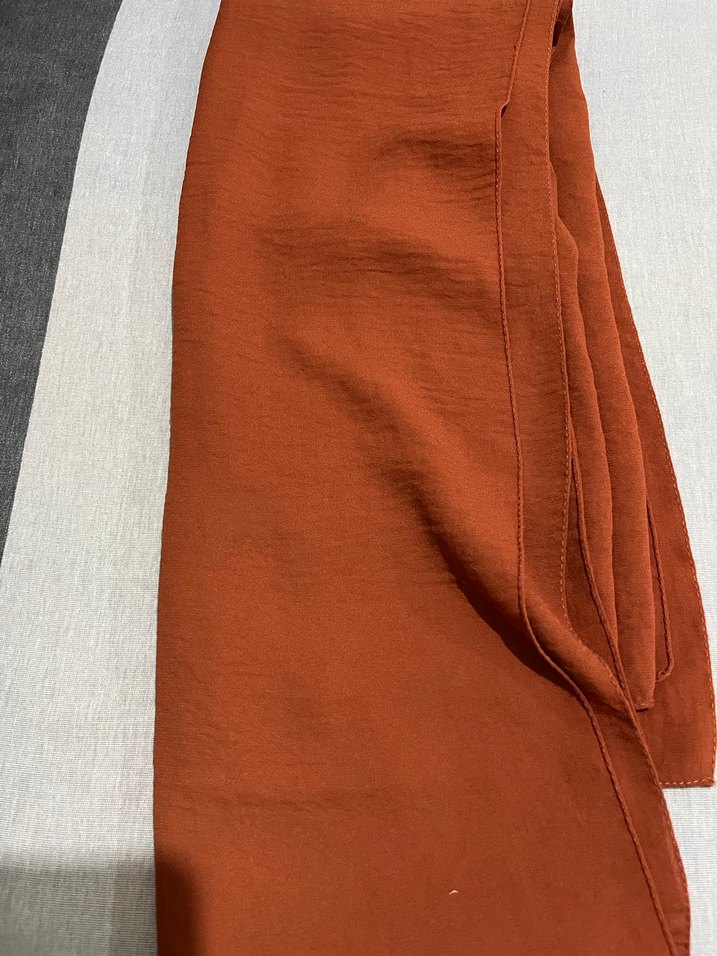 Kiremit rengi kadın şal - Görsel 3