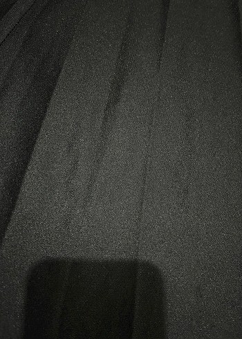 Siyah Pilili Uzun Kadın Etek - Görsel 4