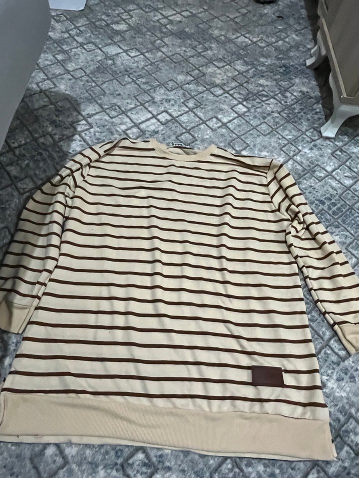 Kadın Kahverengi Çizgili - Görsel 2