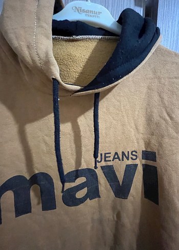 Mavi Jeans Kapüşonlu Kahverengi Sweatshirt - Görsel 4