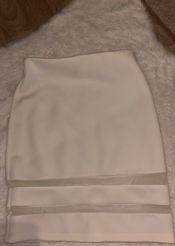 H&M Bej Midi Etek - Görsel 2