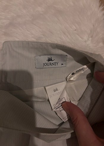 Journey marka Bej Pilili Midi Kadın Etek - Görsel 3