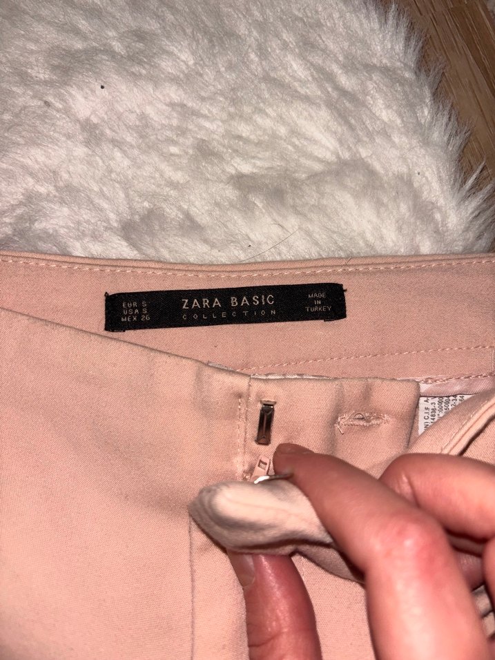 Zara Bej Kadın Midi Kumaş Pantolon - Görsel 2