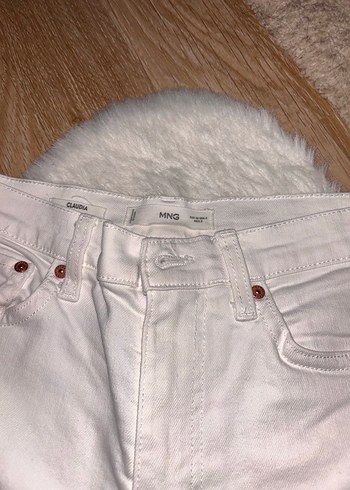 Mango MARKALI Beyaz Kadın Kot Pantolon - Görsel 3