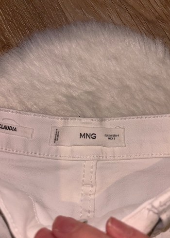 Mango MARKALI Beyaz Kadın Kot Pantolon - Görsel 4