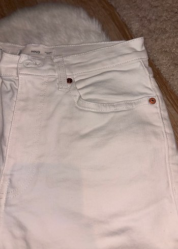 Mango MARKALI Beyaz Kadın Kot Pantolon - Görsel 5