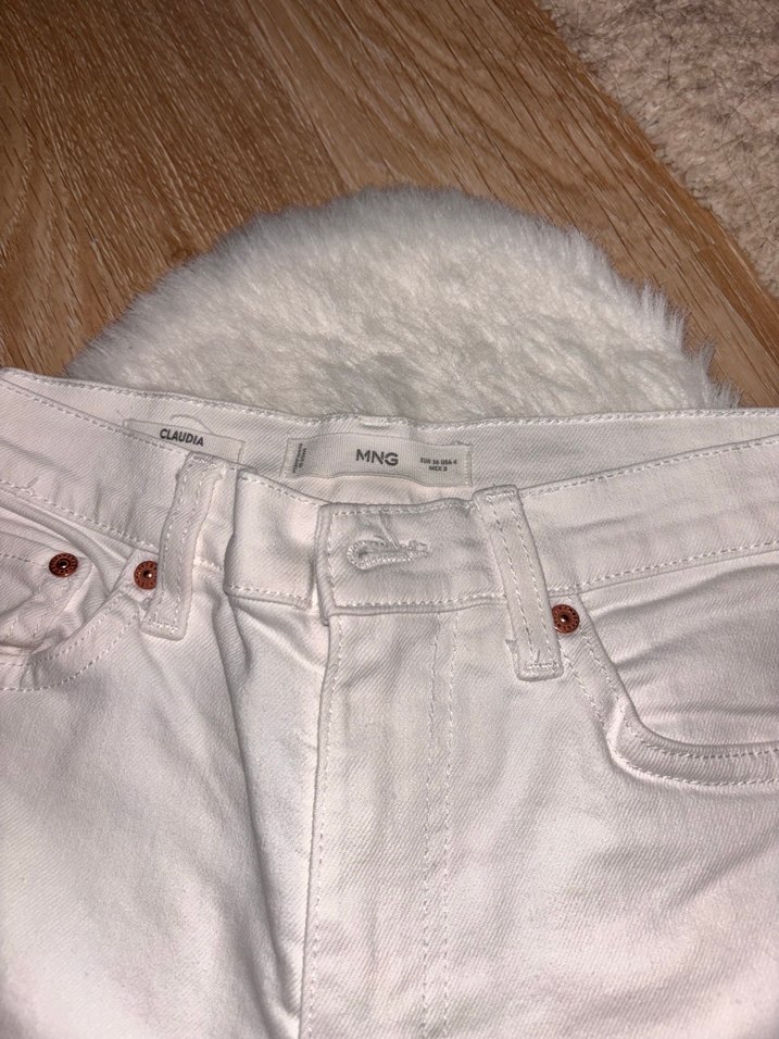 Mango MARKALI Beyaz Kadın Kot Pantolon - Görsel 3