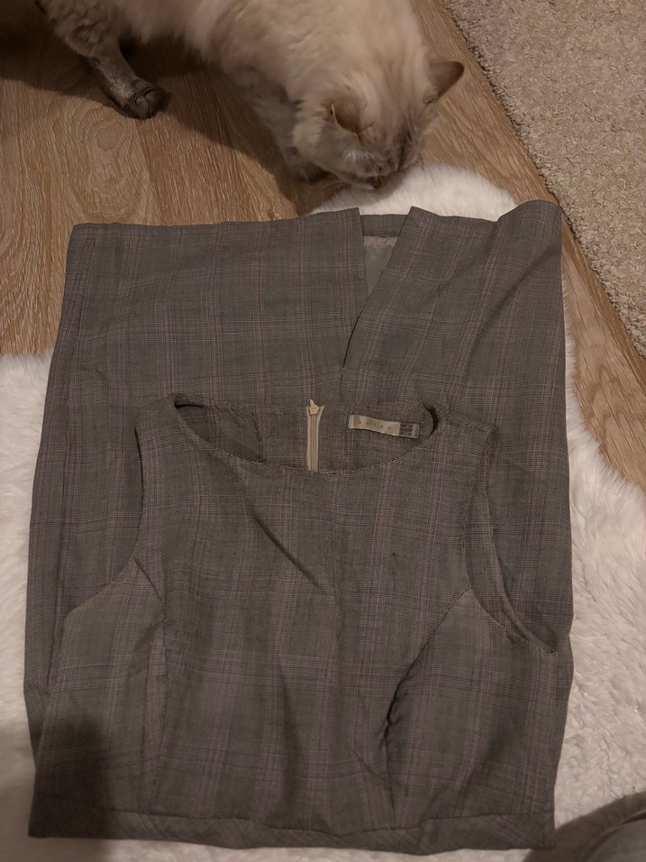 Gri Kadın Elbise - Görsel 3