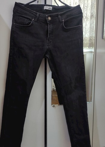 Siyah Regular Fit Denim erkek Kot Pantolon