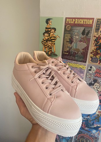 Pembe Kadın Spor Ayakkabı