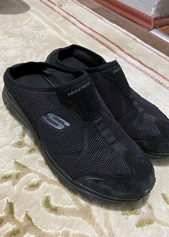 39 Beden Skechers Kadın Siyah Arkası Açık Spor Ayakkabı