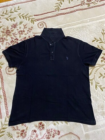 U.S Polo Siyah Polo Yaka Tişört