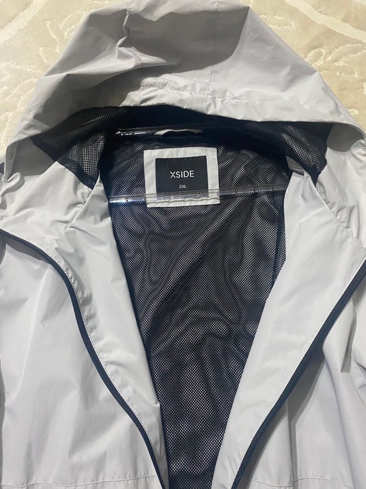Xside Gri Yağmurluk - Görsel 3