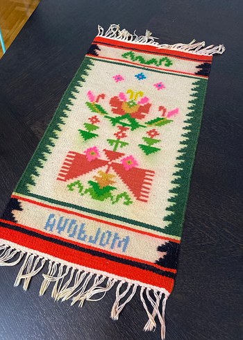 Türkmen Yün El Dokuması Kilim - Görsel 2