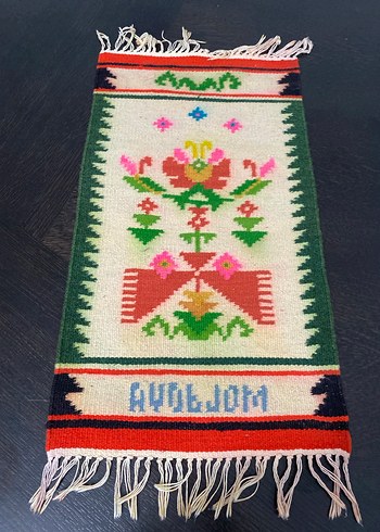 Türkmen Yün El Dokuması Kilim - Görsel 4