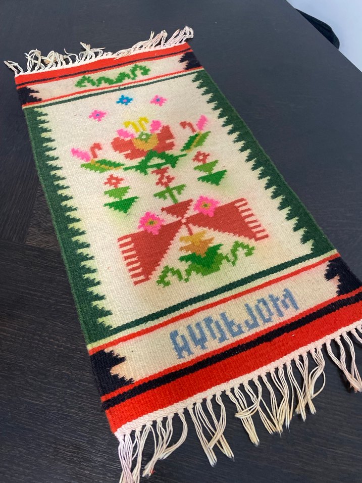 Türkmen Yün El Dokuması Kilim - Görsel 3