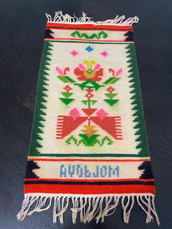 Türkmen Yün El Dokuması Kilim - Görsel 4