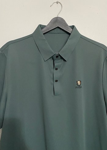 Temu Yeşil Polo Yaka Tişört Mükemmel - Görsel 6