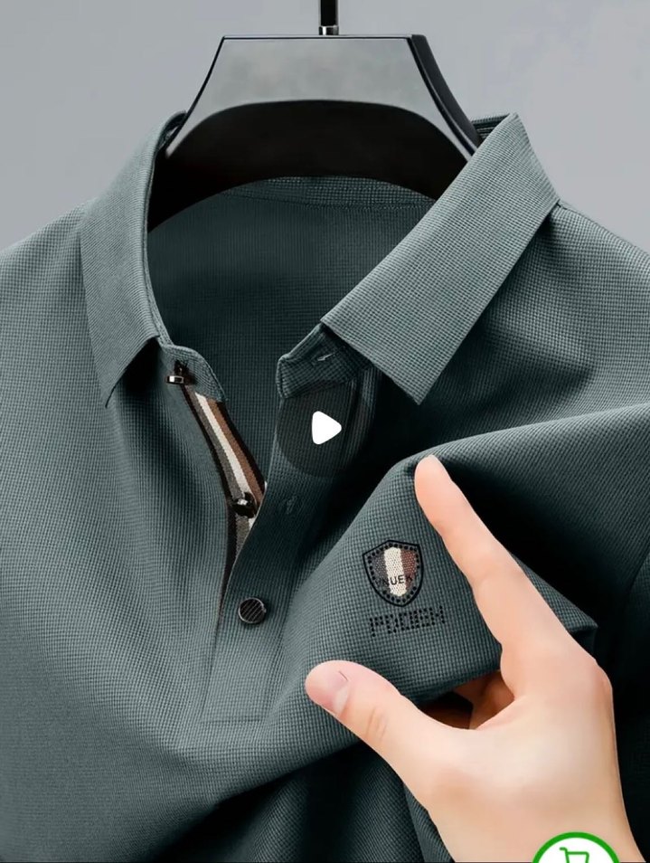 Temu Yeşil Polo Yaka Tişört Mükemmel - Görsel 3