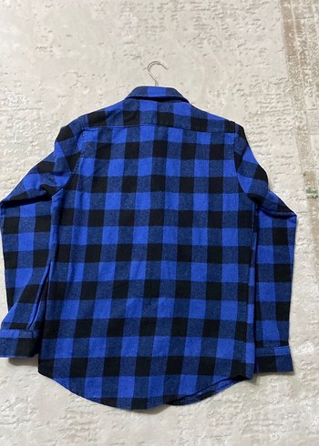 Tudors Mavi Kareli Düğmeli Erkek Gömlek - Görsel 7