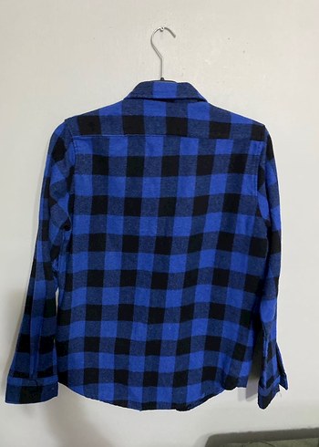 Tudors Mavi Kareli Düğmeli Erkek Gömlek - Görsel 2