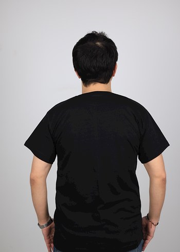 Minimalist Karate Martial Arts Baskılı Siyah Tişört  - Görsel 4