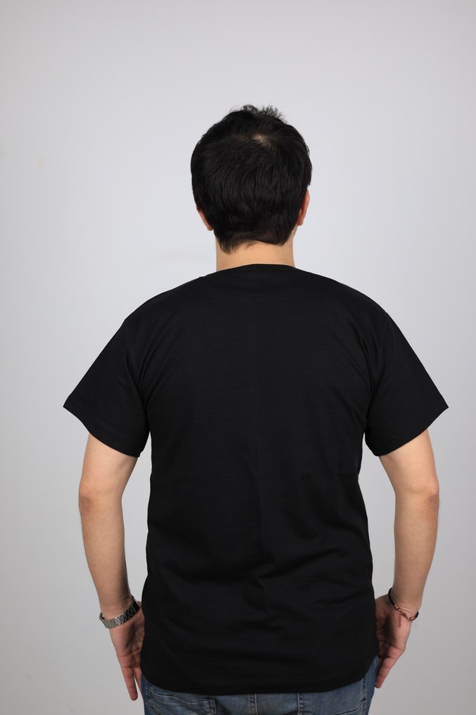 Minimalist Karate Martial Arts Baskılı Siyah Tişört  - Görsel 4