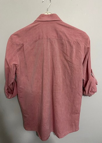 LC Waikiki Pembe Keten Gömlek - Görsel 5