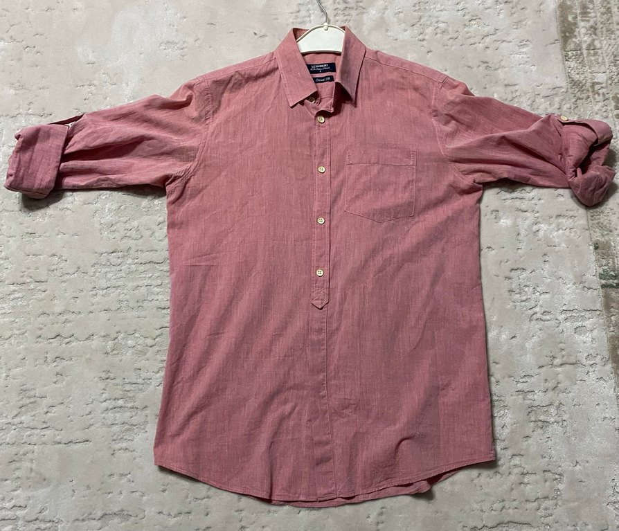 LC Waikiki Pembe Keten Gömlek - Görsel 3