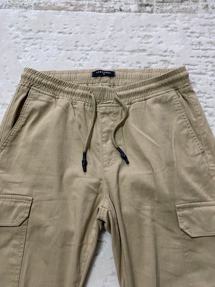 Bej Kargo Cepli Jogger Pantolon - Görsel 2