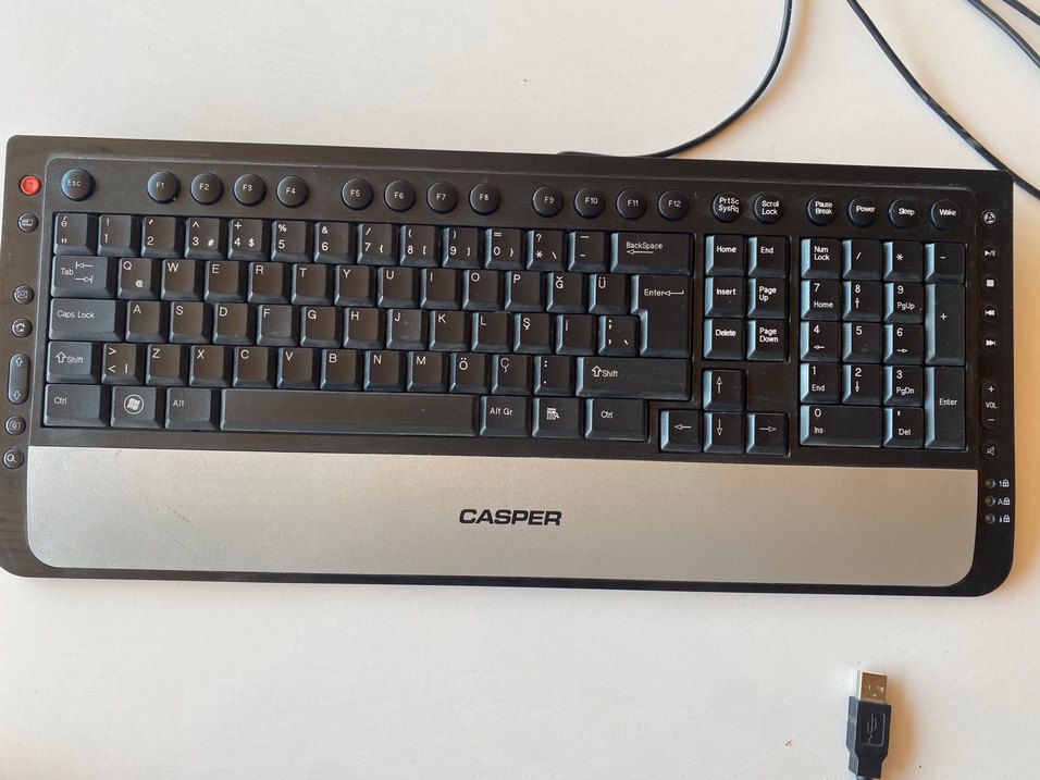 CASPER Kablolu Klavye - Görsel 2