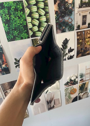 Gri Deri Erkek Cüzdan - Görsel 5