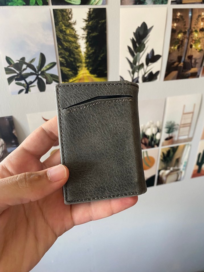 Gri Deri Erkek Cüzdan - Görsel 2