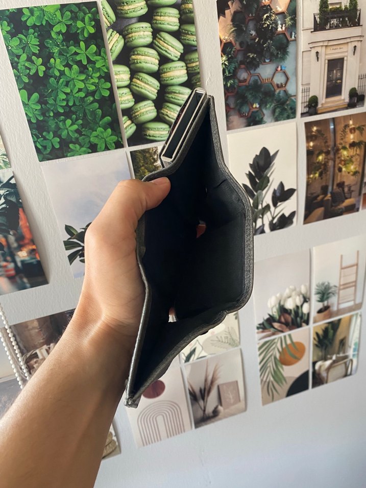 Gri Deri Erkek Cüzdan - Görsel 5