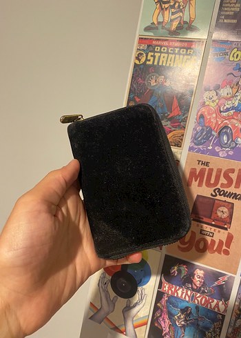 Beden Siyah Deri Fermuarlı Kadın Cüzdanı