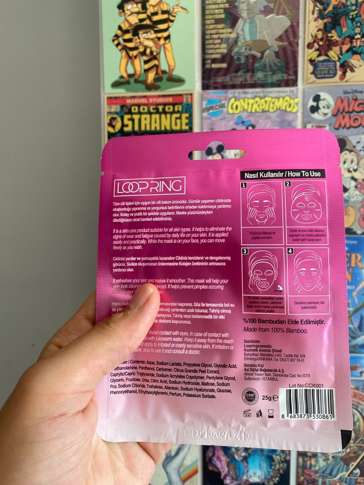 Loop Ring Glikolik Asit Kağıt Maske - Görsel 2