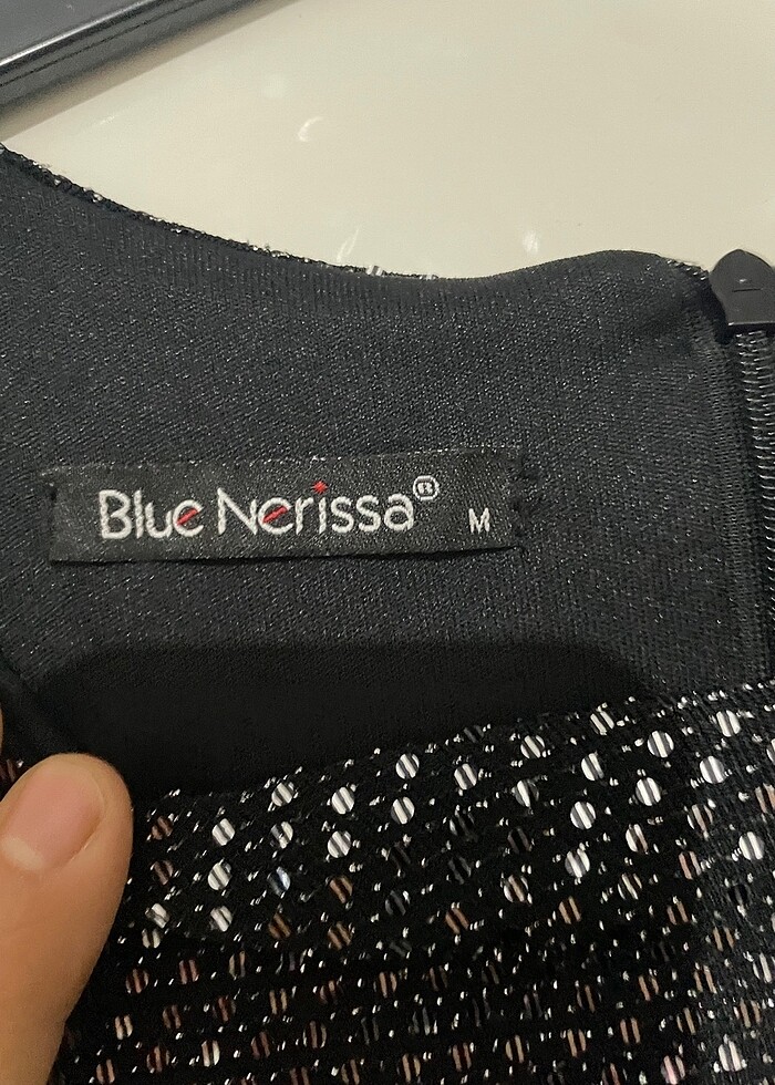 Üstü parlak eteği şifon Pileli abiye - Görsel 4