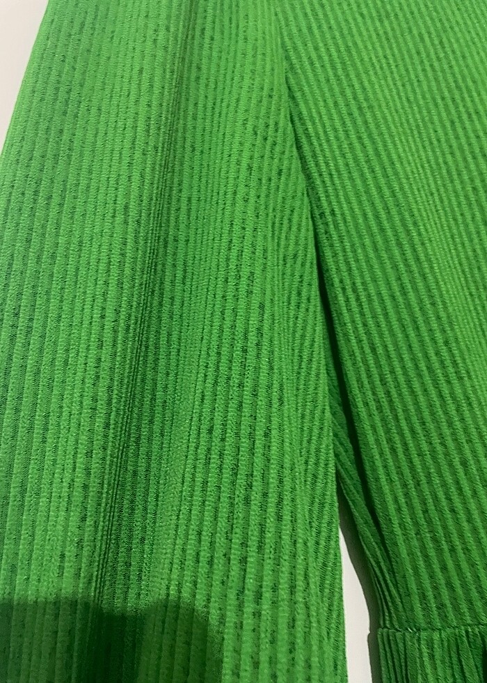 Yeşil tesettür elbise - Görsel 2