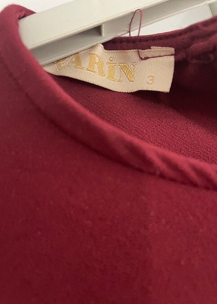 Payetli abiye bordo - Görsel 2